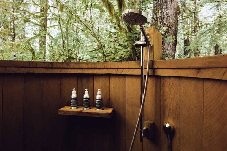 Clayoquot Wilderness Lodge, Kanada – Britská Kolumbie Shower