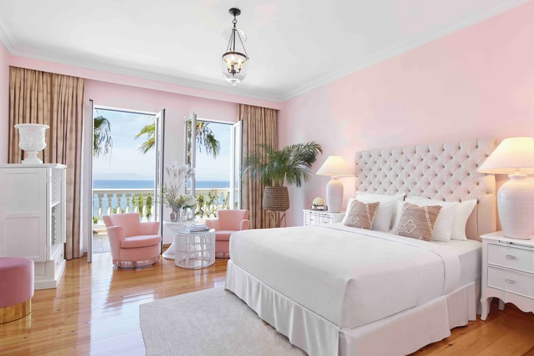 GRECOTEL Mandola Rosa 55-Luxury-Guestroom-Sea-View-bedroom-area_72dpi