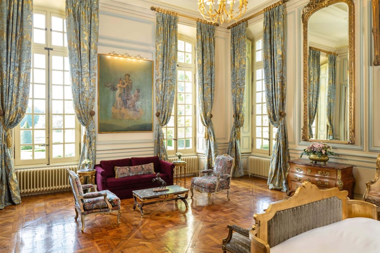 Hotel Château du Grand-Lucé – Francie | Exclusive Tours Copy of BaronsSuite1_Photo Credit Michael Spengler