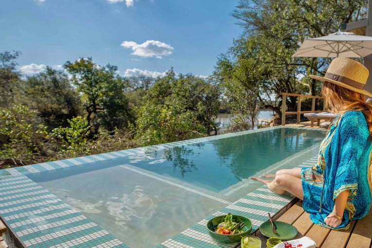 Malewane Lodge at Royal Malewane | Exclusive Tours RM Waterside pool