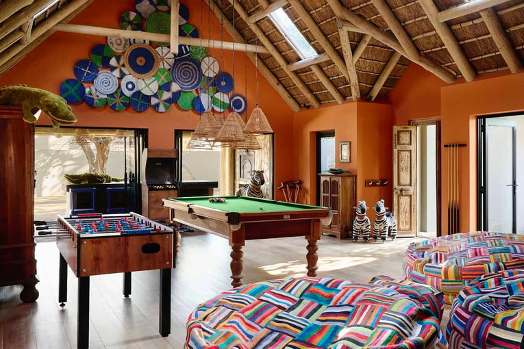 Malewane Lodge at Royal Malewane | Exclusive Tours Waterside Games Room