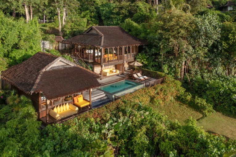 Six Senses Yao Noi, Thajsko - Phang Nga Bay 1_Beachfront_Pool_Villa_Suite_Aerial