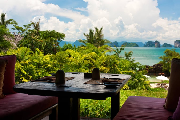 Six Senses Yao Noi, Thajsko - Phang Nga Bay View_from_The_Living_Room