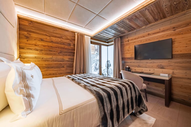 Ultima Courchevel Belvédère | Exclusive Tours Grand Residences Bedroom, Nord Resort, Ultima Courchevel Belvédère