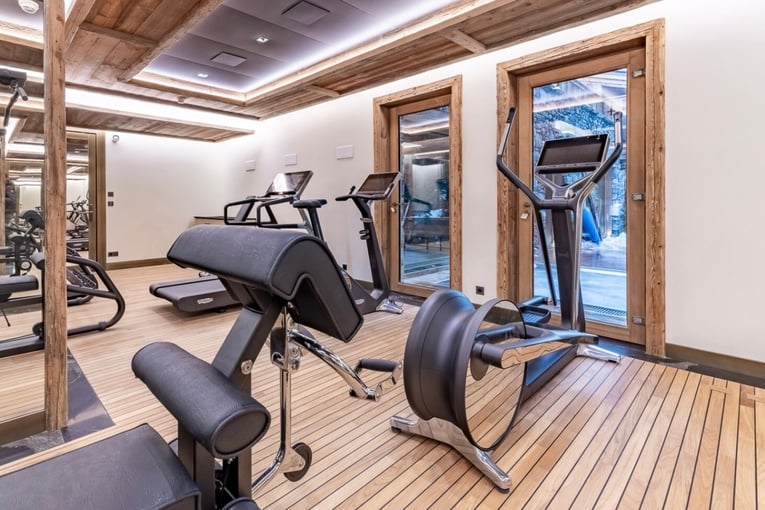 Ultima Courchevel Belvédère | Exclusive Tours Gymnasium in Nord Resort, Spa _ Fitness at Ultima Courchevel Belevédère