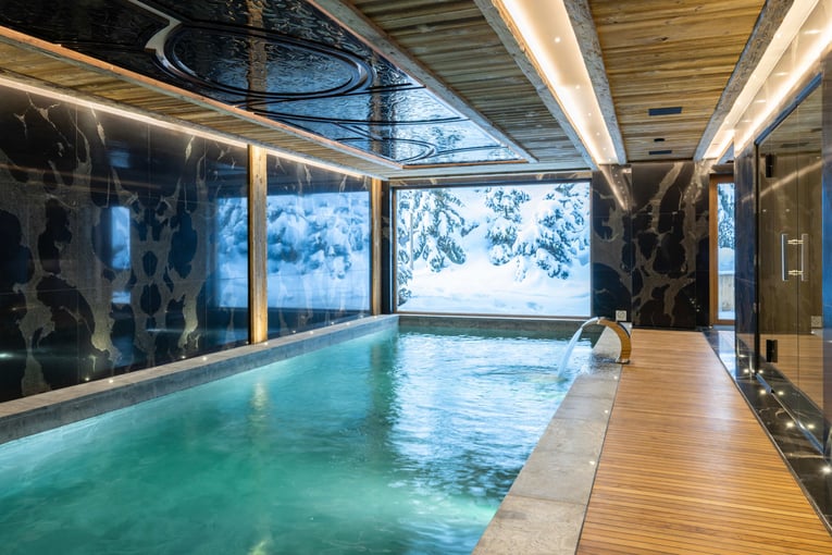 Ultima Courchevel Belvédère | Exclusive Tours Indoor Pool in Nord Resort, Spa _ Fitness at Ultima Courchevel Belvédère