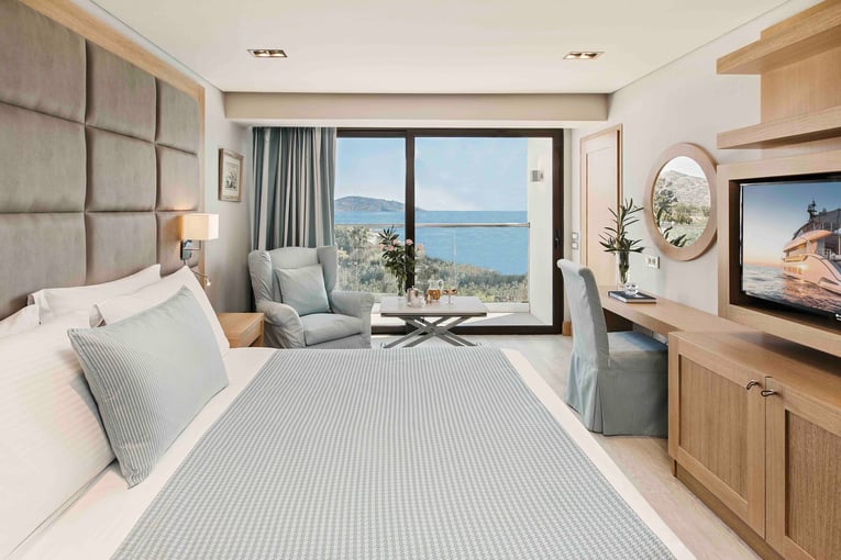 elounda bay palace- deluxe room sea view